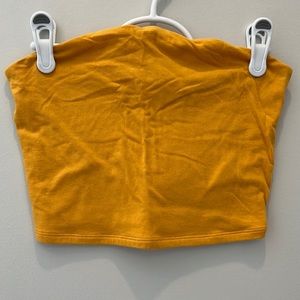 Garage tube top, Size S, Marigold Yellow, EUC